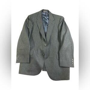 Austin Reed of Regent Street Men’s Gray Pinstripe Wool Blazer 42R 2-Button USA